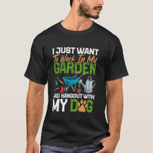 Gartenliebhaber Hund Garten Pflanzen Enthusiast Ga T-Shirt
