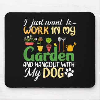 Gartenliebhaber Hundebesitzer Gärtner Garten Pflan Mousepad