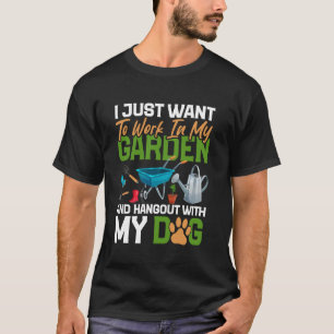 Gartenliebhaber Hundeliebhaber Garten Pflanzen Ent T-Shirt