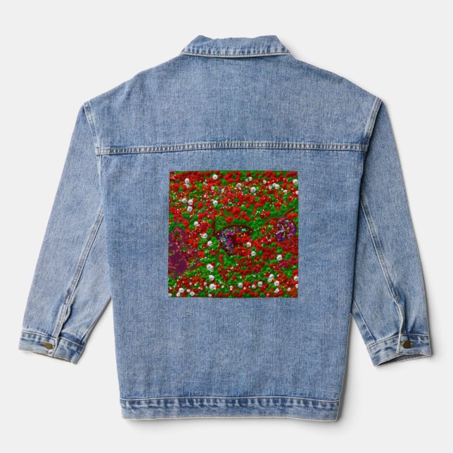 Gartenliebhaber Jeansjacke (Rückseite)