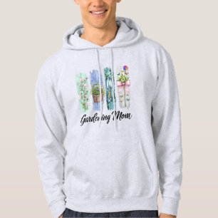 Gartenliebhaber-Mutter-Wasserfarben-Blumen-Gartenl Hoodie