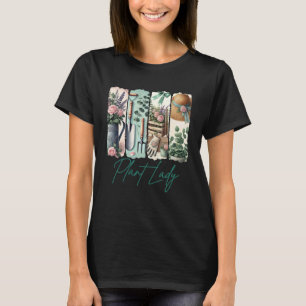 Gartenliebhaber Pflanzenlady Gärtner Pinselstrich T-Shirt