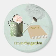 Gartenliebhabers rustikaler eleganter Magnet