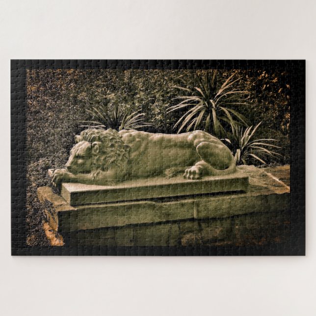 Gartenlöwe Puzzle (Horizontal)