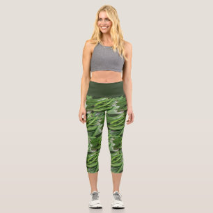 Gartenmädchen Grüne Beere Gemüsepflanze Capri Leggings