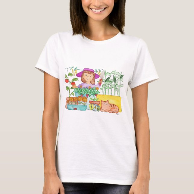 Gartenmädchen T-Shirt (Vorderseite)