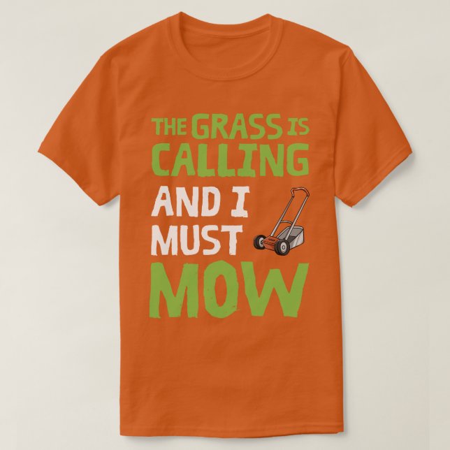Gartenmäher 1 T-Shirt (Design vorne)