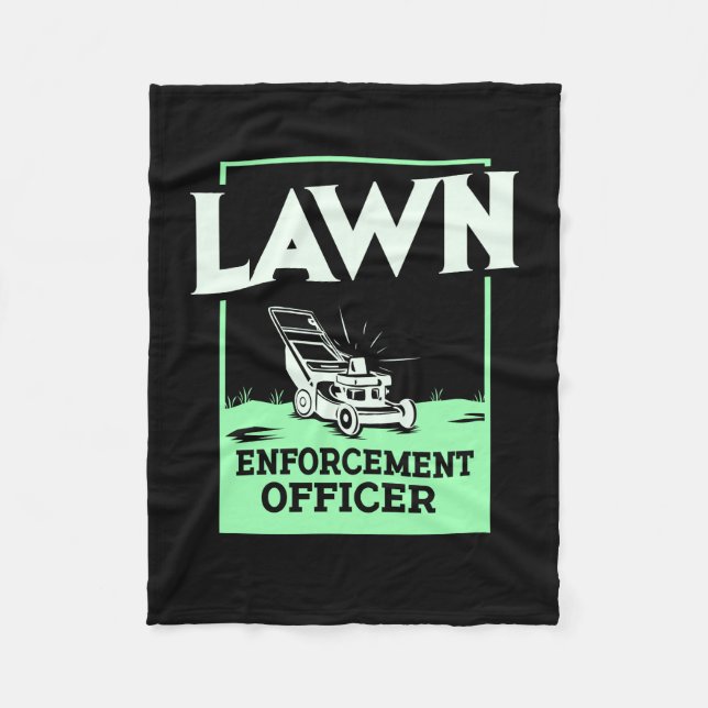 Gartenmäher-Geschenk Fleecedecke (Vorderseite)