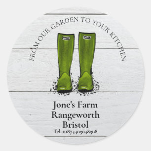 Gartenmarkt produziert Kartoffelkartons Runder Aufkleber