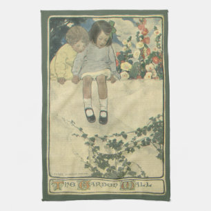 Gartenmauer Jessie Willcox Smith, Vintage Kinder Geschirrtuch
