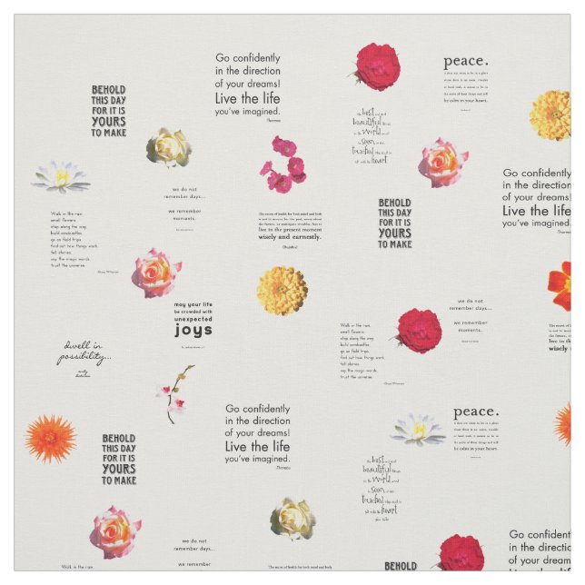 Gartenmöbel mit Blume mit Quotes Druckmuster Stoff (Muster)