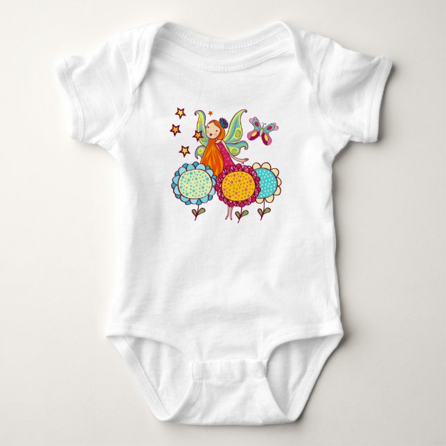 Gartenmühle mit Blume Baby Strampler (Vorderseite)