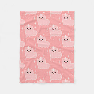 Gartennelkerosa flaumige Unicorn-Glitzern Fleecedecke