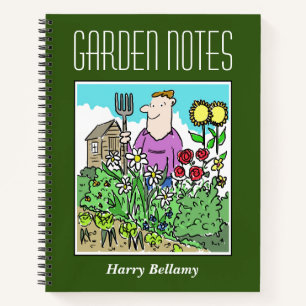 Gartennotizbuch mit Besitzername Notizbuch