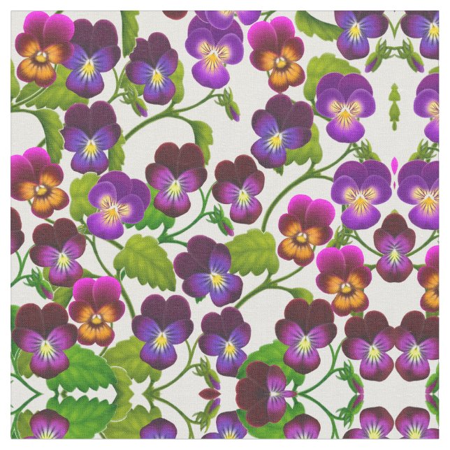 GartenPansyviola-Blumen-Gewebe Stoff (Nahaufnahme)