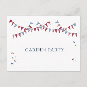 Gartenparty / BBQ - Einladungspostkarte