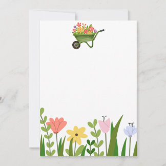 Gartenparty Blumige Einladungsankündigung Einladung