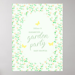 Gartenparty geschlechtsneutrale Babyparty Poster