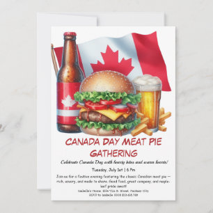 Gartenparty mit Burgern & Bier   Canada Day Einladung