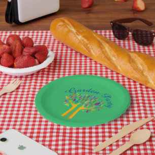 Gartenparty-Papierteller Pappteller