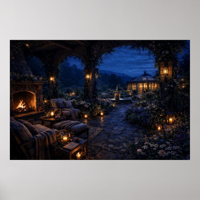 Gartenpavillon-Terrassenplakat Poster (Vorne)