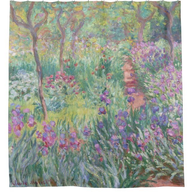 Gartenpfad in der Burg Monet Pinakothek Züst Duschvorhang (Vorderseite)