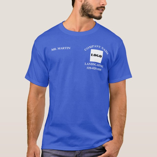 Gartenpflege Name des Unternehmens T-Shirt (Vorderseite)