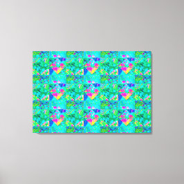 Gartenquiltmalerei mit Hydrangea und Blues Leinwanddruck