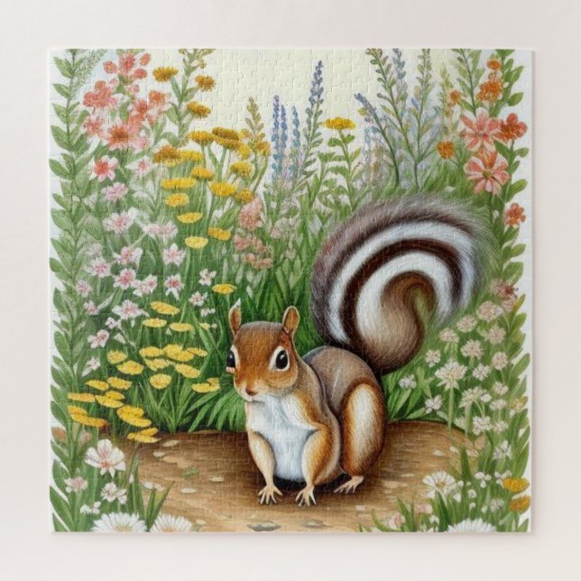 Gartenquirrel Puzzle (Vertikal)
