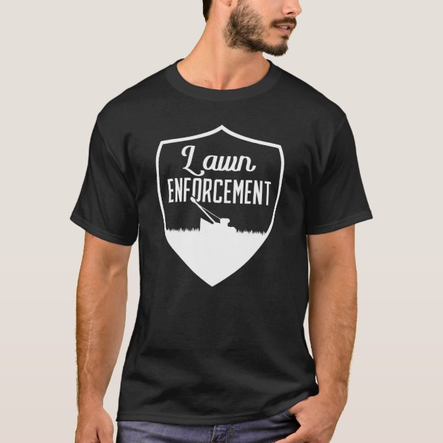 Gartenrasen Durchsetzung Rasenmäher T-Shirt (Vorderseite)