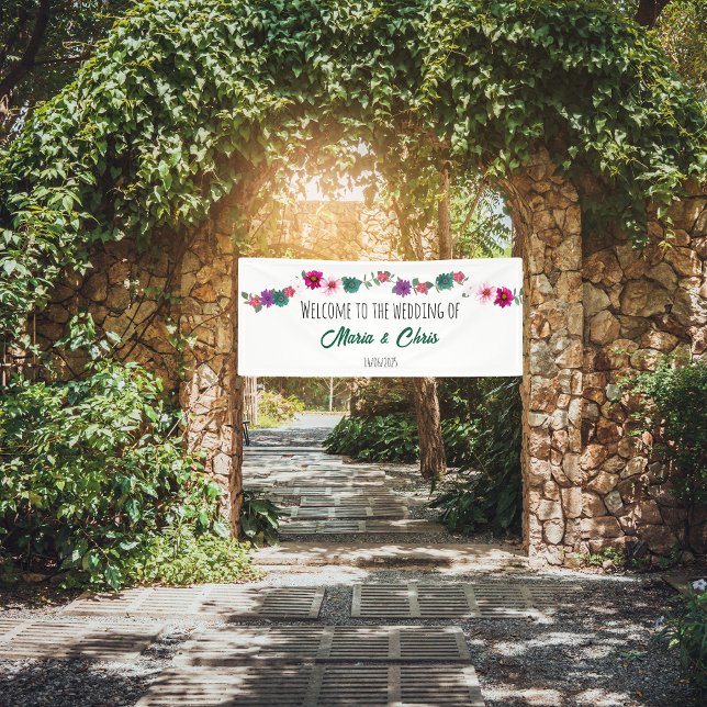 Gartenromantik Blume Hochzeit Weißbanner Banner (Von Creator hochgeladen)