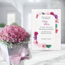 Gartenromantik: Hellrosa Florale Hochzeit