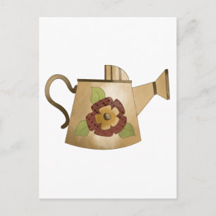 Gartensammlung ・ Wassersport: Can Red Blume Postkarte