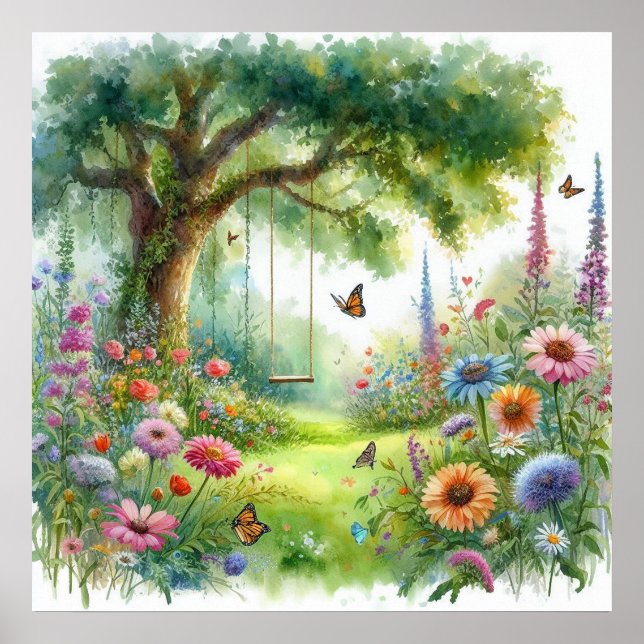 Gartenschaukellandschaft 5 poster (Vorne)