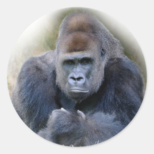 Gartenschloss auf Gras Runder Aufkleber