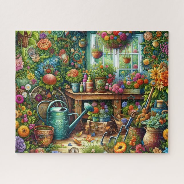 Gartenschuppen-Rätsel Puzzle (Horizontal)