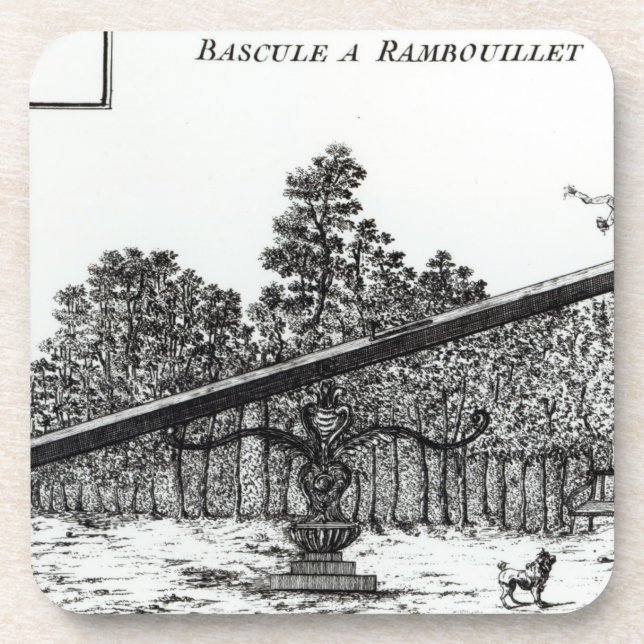 Gartenständiges schwanken in Rambouillet, von Untersetzer (Vorderseite)