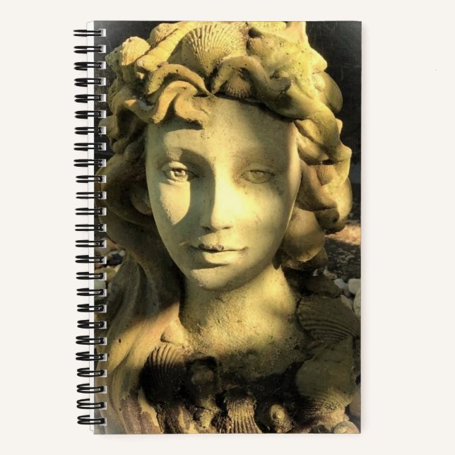 Gartenstatue Hard Cover Notizbuch (Vorderseite)