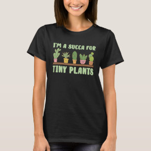 Gartensträuße Pflanze Sukkuläres Grünes botanische T-Shirt