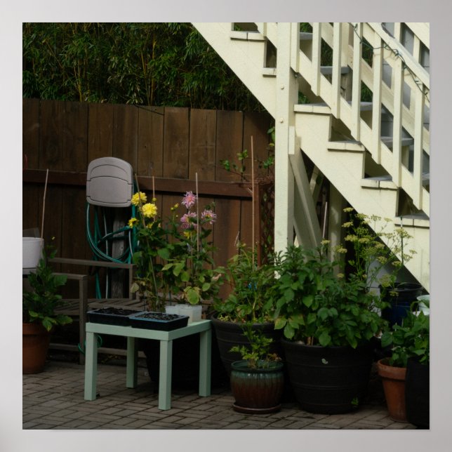 Gartenstuhl Poster (Vorne)