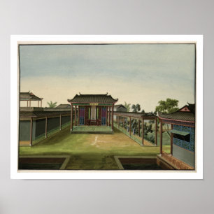 Gartenszene, c.1820-40 (g/c auf Papier) 2 Poster