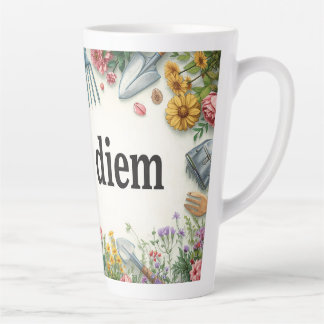 Gartentasse "Carpe Diem" für Gartenliebhaber Milchtasse