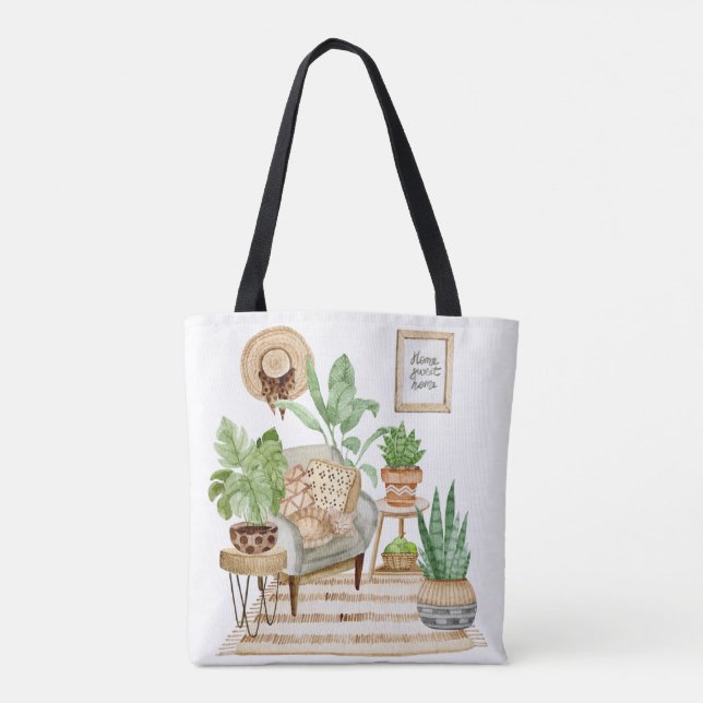 Gartenthema-Tasche (Rückseite)