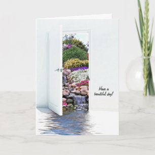 Gartentür und Wasserfälle Karte