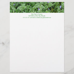 Gartenvinca-Rebe-kundenspezifisches persönliches Briefbogen