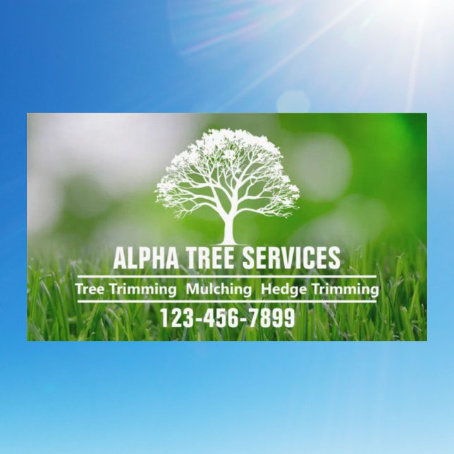 Gartenwächter Landschaftsschutz - Arborist Tree Se Visitenkarte (Yard Lawn Care Landscaping Arborist Tree Service Business Card)
