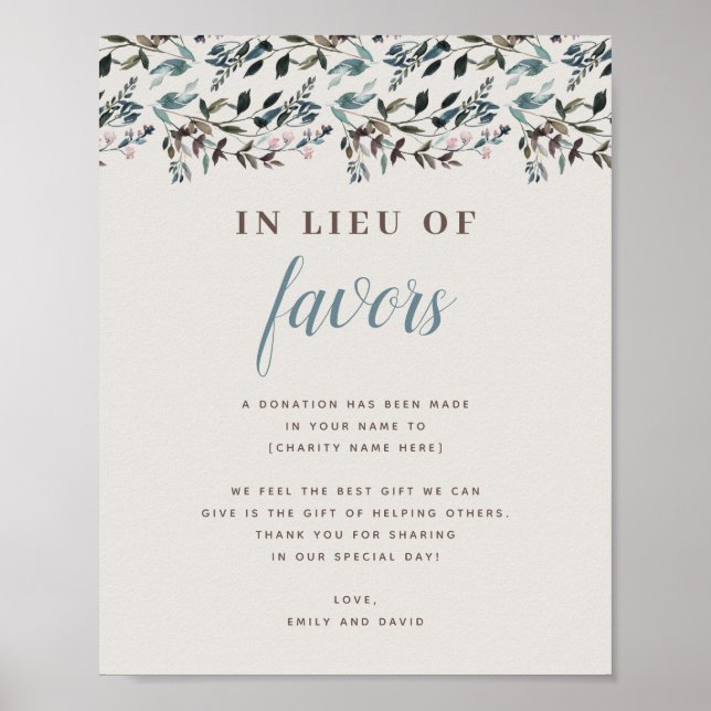 GartenWappen | Eggshell | Hochzeitsspenden - Wohlt Poster (Vorne)