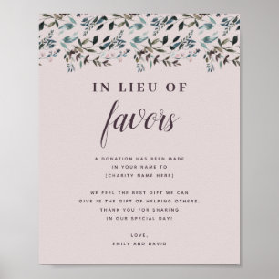 GartenWappen   Mauve Wedding Spende Wohltätigkeit Poster