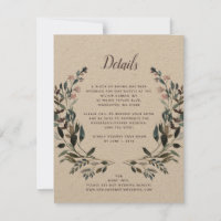 GartenWappen | Rustic Kraft Wedding Hotel Details