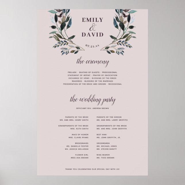 GartenWappen | Unterzeichnung des Programms für Li Poster (Vorne)